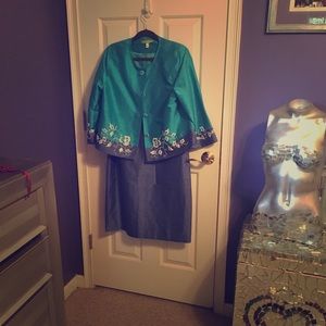 Sigrid Olsen dress with matching jacket